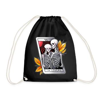 Le tarot des Amoureux - Sac de sport léger - noir - Devant