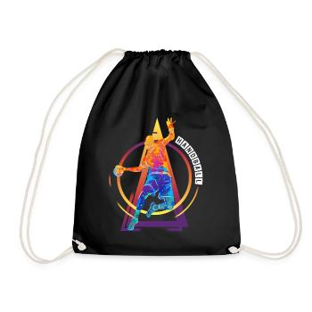 Handball Handball Player HandballEr Vintage Retro - Drawstring Bag - black - Front