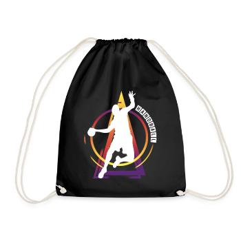 Handball Handball Player HandballEr Vintage Retro - Drawstring Bag - black - Front
