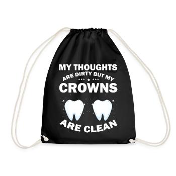 Dental Clinic and Dental Laboratory Technician Designs - Drawstring Bag - black - Front