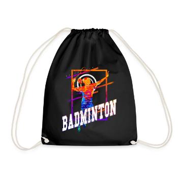 Badminton Badminton Sport Player Vintage Rétro - Sac de sport léger - noir - Devant