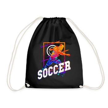 Joueur de football Joueur de football Fan Club Bunt - Sac de sport léger - noir - Devant