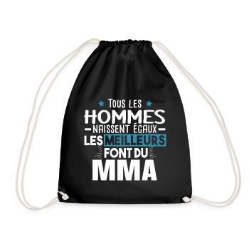 MMA Boxe Sport Cadeau Humour Ju-Jitsu Krav Maga - Sac de sport léger - noir - Devant