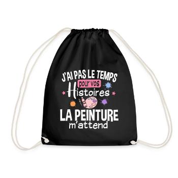 Peintre Peinture Artiste Humour Métier Cadeau Art - Sac de sport léger - noir - Devant