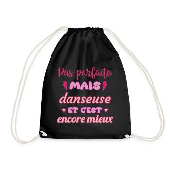 Pas parfaite mais danseuse,danse,Danse - Sac de sport léger - noir - Devant