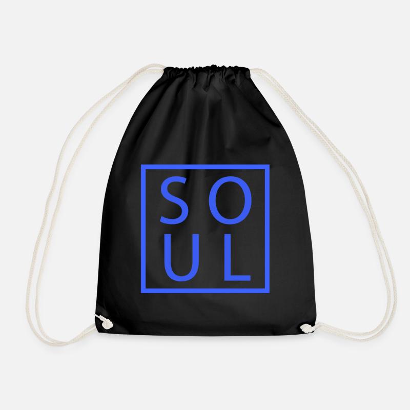 Soul Paar Shirt Mate Geschenkidee - Turnbeutel - Schwarz