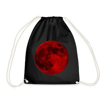 Mysterious blood moon - Drawstring Bag - black - Front