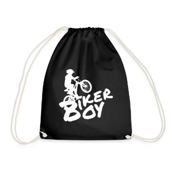 Biker Boy Final blancBiker Boy, inscription - Sac de sport léger - noir - Devant