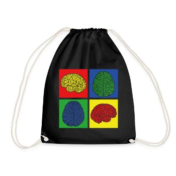 Cerveau zombie - Sac de sport léger - noir - Devant