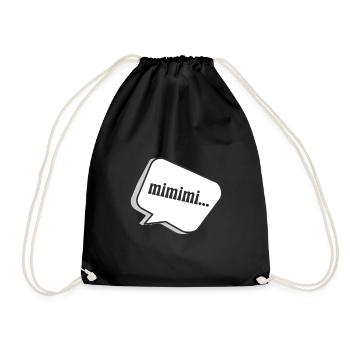 mimimi - Turnbeutel - Schwarz - Vorne