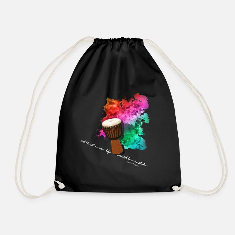 Djembe - Sac de sport léger - noir