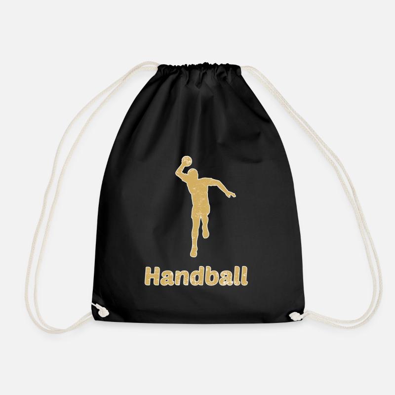 Handballer Handball - Turnbeutel - Schwarz