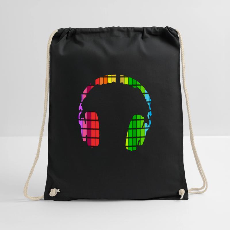 Headset, Kopfhörer, DJ, Equalizer, Geschenk, Disco Turnbeutel