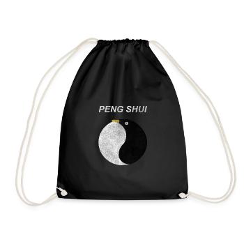 Peng Shui - Feng Shui, Chine, pingouin, cadeau - Sac de sport léger - noir - Devant