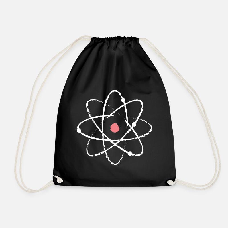 Physik Atom - Turnbeutel - Schwarz
