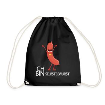 Saucisse Sausage Confiance en soi Motivation - Sac de sport léger - noir - Devant