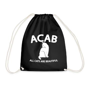 ACAB 1312 - Drawstring Bag - black - Front