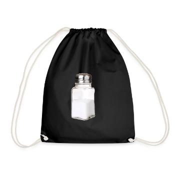 Chemise de couple sel / poivre Salière Salière Poivrière - Sac de sport léger - noir - Devant