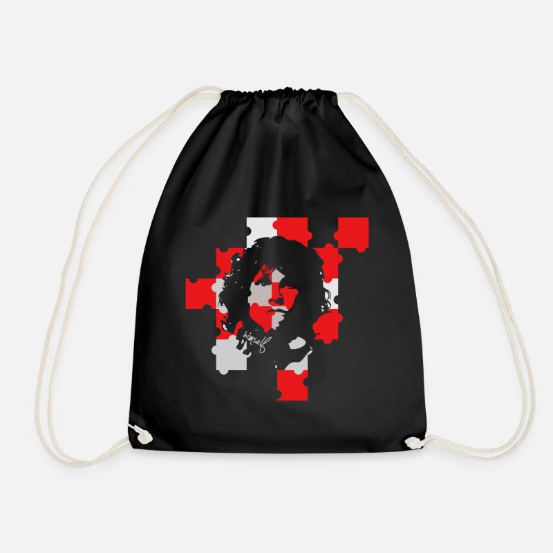 morrison jim 70 music legend Doors - Drawstring Bag - black