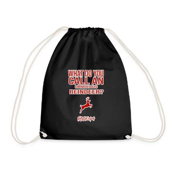 Christmas Christmas Christmas Christmas - Drawstring Bag - black - Front