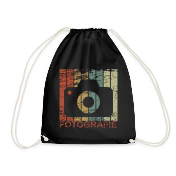 Photographie - photographie, photo, image, cadeau - Sac de sport léger - noir - Devant