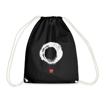 EnsoKraft Enso Weiß - Turnbeutel - Schwarz - Vorne