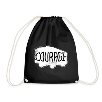 Courage - Turnbeutel - Schwarz - Vorne