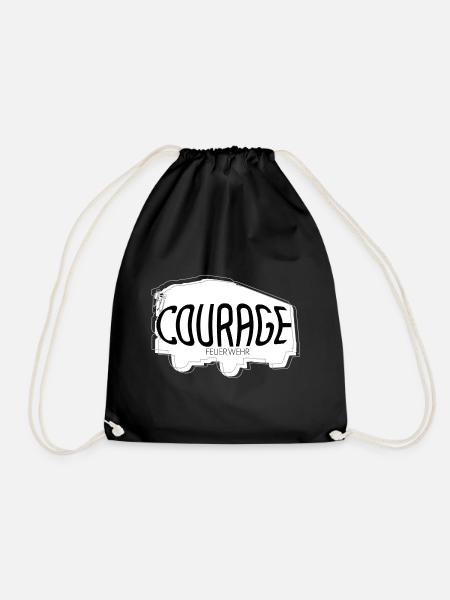 Courage - Turnbeutel - Schwarz