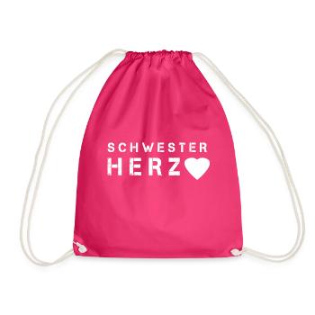sœurs sœurs sis sister - Sac de sport léger - fuchsia - Devant