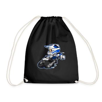 Moto Supermoto Enduro cadeau - Sac de sport léger - noir - Devant