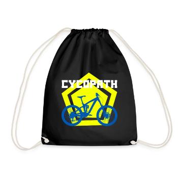 cycopath Funny T-Shirts - Drawstring Bag - black - Front