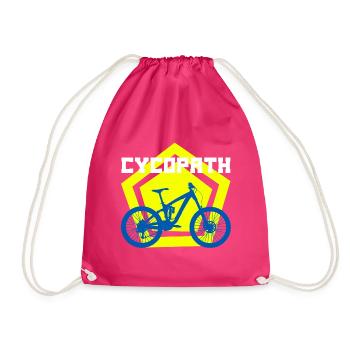 cycopath Lustige T-Shirts - Turnbeutel - Fuchsia - Vorne