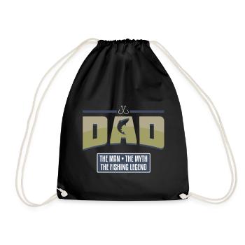 angel Father - Drawstring Bag - black - Front