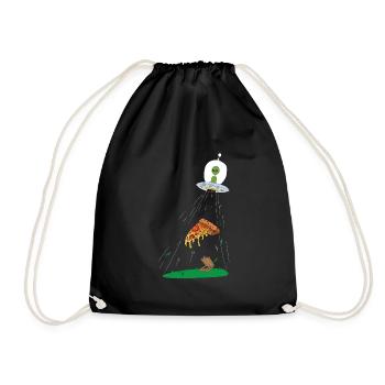 Ufo pizza pour alien - Sac de sport léger - noir - Devant