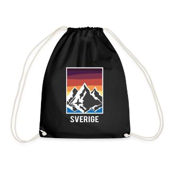 Sverige - Sac de sport léger - noir - Devant