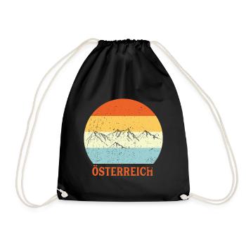 Montagnes au sommet des Alpes, cadeau des Alpes - Sac de sport léger - noir - Devant