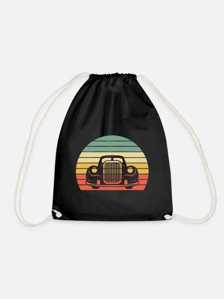 Classic Car Vintage Geschenk - Turnbeutel - Schwarz