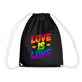 Homosexuality LGBT CSD Gay Pride - Drawstring Bag - black - Front