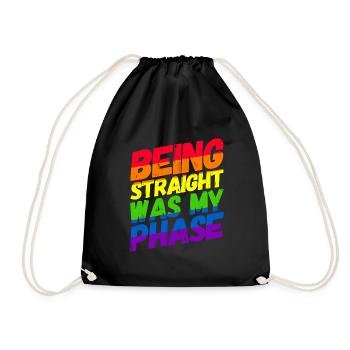 Homosexualität LGBT CSD Gay Pride - Turnbeutel - Schwarz - Vorne