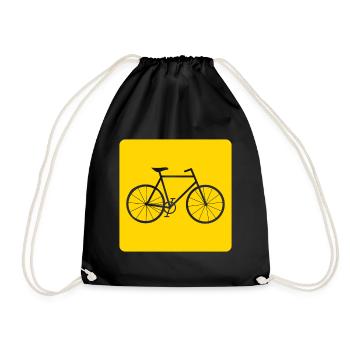 Bike Bike Gift - Drawstring Bag - black - Front