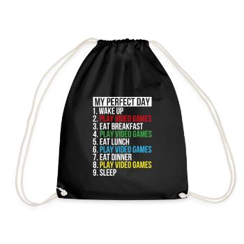 Gamers Gamer Online Quote Gift - Sac de sport léger - noir - Devant