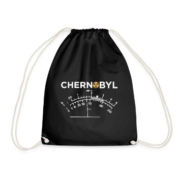 Tschernobyl Radioaktiv Atom Strahlung Geschenk - Turnbeutel - Schwarz - Vorne