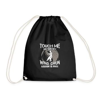 Wing Chun - Turnbeutel - Schwarz - Vorne