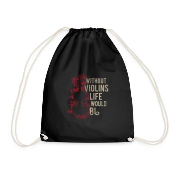 Sans violons la vie serait B plat cadeau - Sac de sport léger - noir - Devant