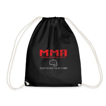 Mixed Martial Arts - Turnbeutel - Schwarz - Vorne