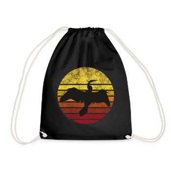 Cormoran au coucher du soleil - Sac de sport léger - noir - Devant