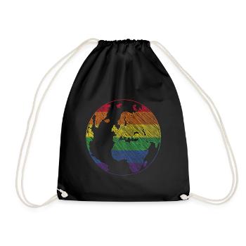 cadeau de fierté mondiale lgbt - Sac de sport léger - noir - Devant