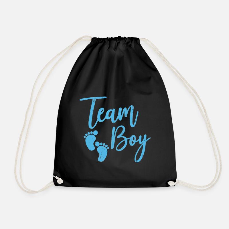 Team Boy Baby Geschenk - Turnbeutel - Schwarz