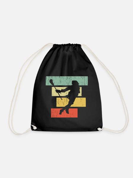 lacrosse - Drawstring Bag - black