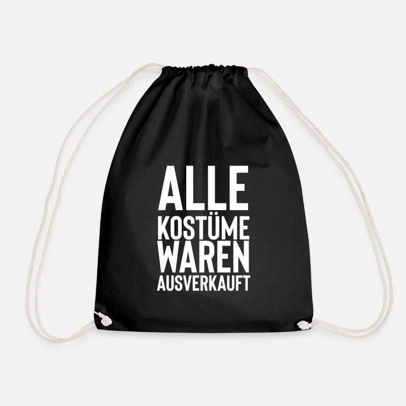 Fasching - Turnbeutel - Schwarz